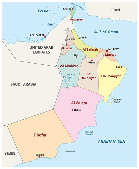 Mapas De Omán Atlas Del Mundo