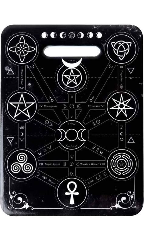 A board for artwork inspired by wicca, witchcraft, and paganism. Supernatural Pentacle Gothic decor Ceramic Pagan Pentagram ...