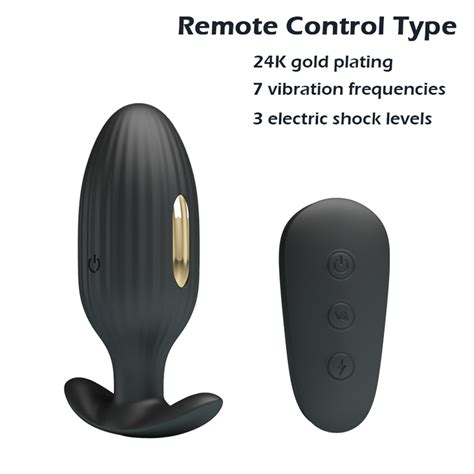 Electric Shock Anal Vibrator App Wireless Remote G Spot Stimulator Men