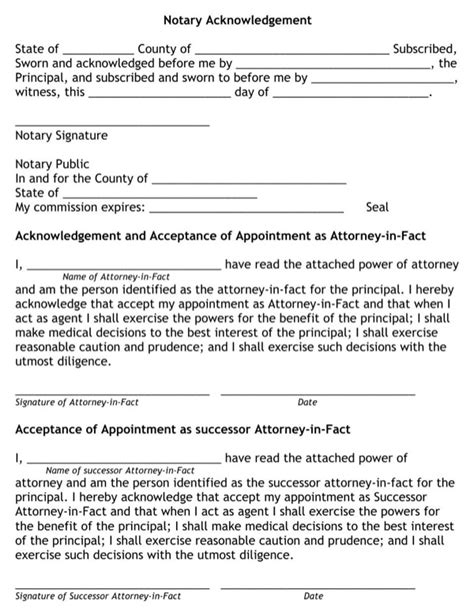 Free Printable Medical Power Of Attorney Form Kentucky Printable