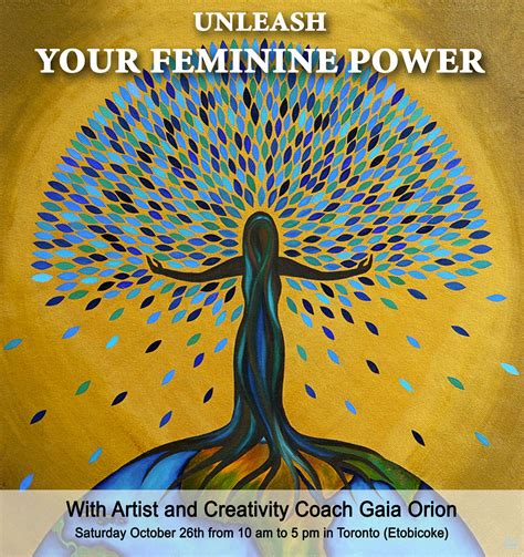 Unleash Your Feminine Power Creative Day Workshop Shop Original Art Creative Workshop
