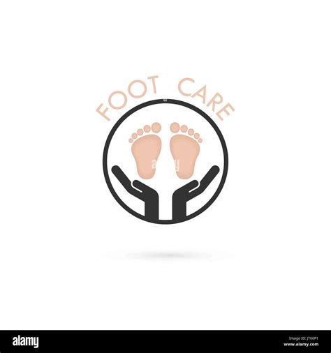 Foot Care Logohuman Foot Iconfoot Spa Conceptvector Illustration Stock Vector Image And Art Alamy