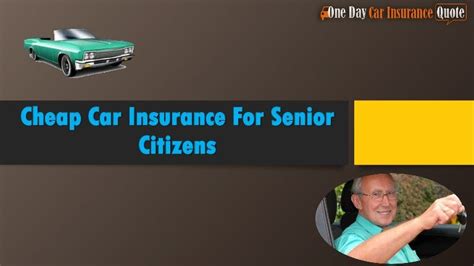 Insurify provides the cheapest car insurance quotes and companies in your area in just a few minutes. Cheap Car Insurance For Senior Citizens | Cheap car insurance, Senior citizen