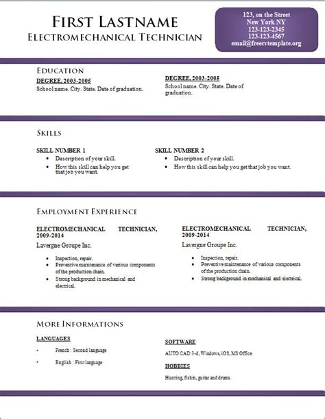 All our free cv examples show you the ins and outs of writing a perfect cv. Free CV resume templates #170 to 176 • Get A Free CV