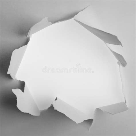 Hole In Paper Stock Image Image Of Macro Abstract 155675247