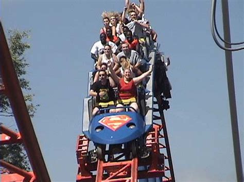 Superman Ride Of Steel Roller Coaster Photos Six Flags Darien Lake