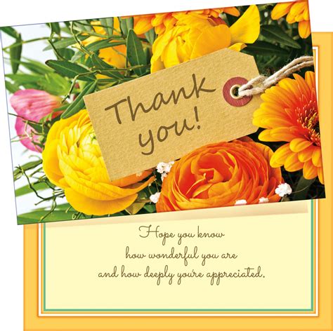 96711 Six Thank You Greeting Cards With Six Envelopes 180 For Six