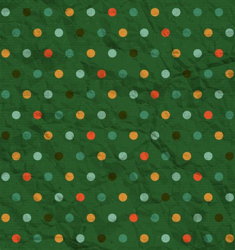 Premium Vector Polka Dot Seamless Pattern On Green Fabric