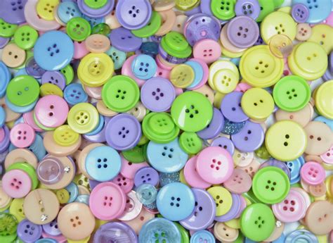 Pack Of 50g Mixed Sizes And Colours Pastel Buttons Celloexpress