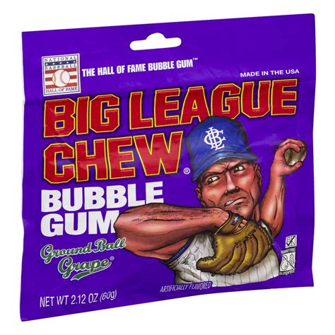 Ground Ball Grape Bubble Gum Big League Chew 21 Oz Delivery
