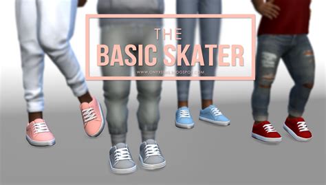 Basic Skater Shoes For Toddlers And Kids ~ Onyx Sims Sims 4