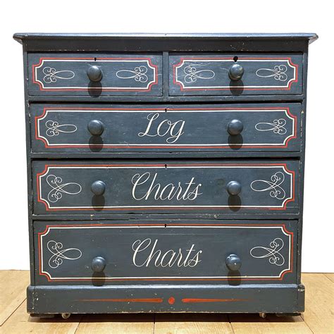 19th Century Painted Pine Chest Of Drawers Housatonic Trading Co