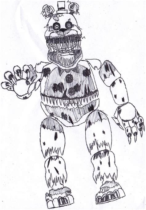 Fnaf Fred Bear - Free Colouring Pages