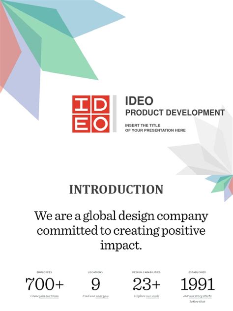 Ideo Product Development Presentation Pdf