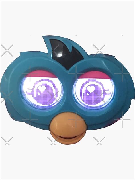 Furby Face Sticker For Sale By Wormtimebaby Redbubble