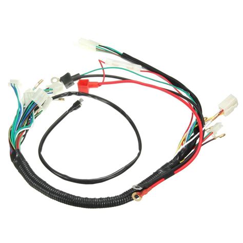 The harness also has dedicated power wires if you plan on running fuel injected using our available fuel injection. Wiring Harness 110cc ATV Automatic Engine 52FM (Hawk)