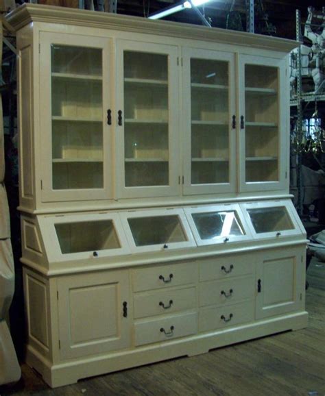 Check spelling or type a new query. Large Off White Kitchen Hutch Cabinet Cupboard Buffet ...