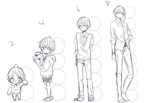 How To Draw A Anime Boy Full Body Step By Step Begin By Drawing The