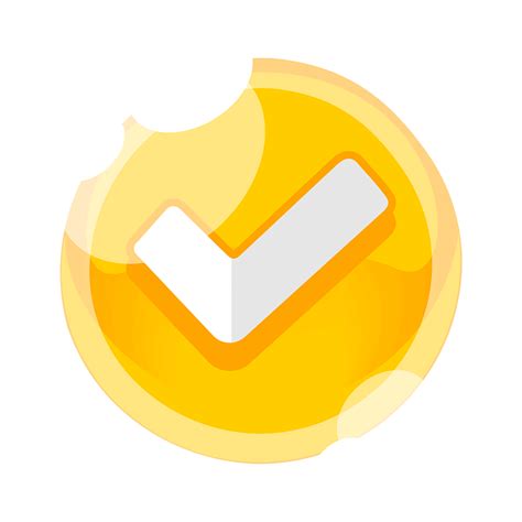 Round Yellow Check Mark Button Icon Free Download Transparent Png