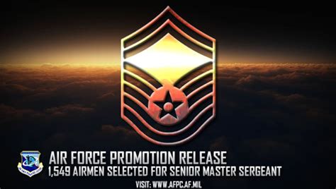 Air Force Releases Senior Master Sergeant 18e8 Promotion Cycle