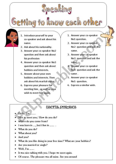 207 Free Getting To Know Each Other Worksheets 761