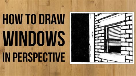 How To Draw Windows In Perspective Youtube