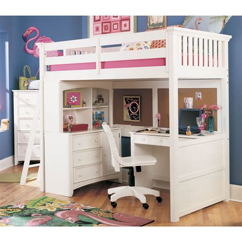 Loft Bed With Dresser And Bookshelf Ne Kids Lake House 2045nd Full