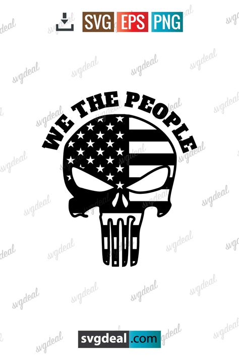 Punisher We The People Svg Files Free Svg Files