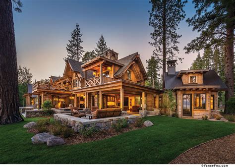 Lakefront homes, Real estates design, Mountain cabin
