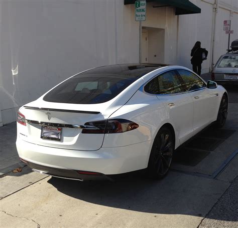 The Tesla Model S On The Street