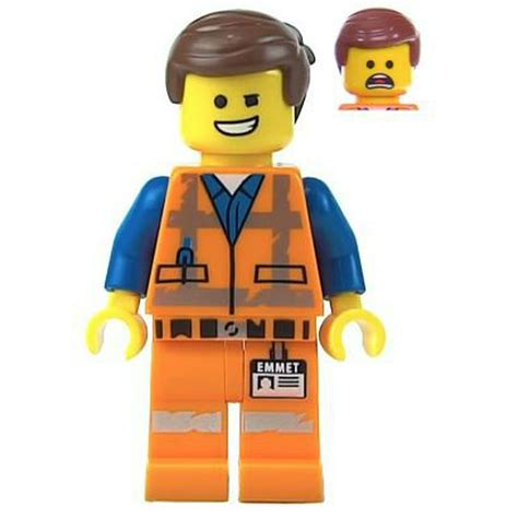 The Lego Movie 2 Emmet Minifigure [wink Smile Scared Worn Uniform] [no Packaging] Walmart