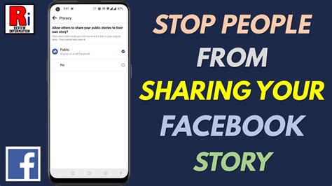 How To Stop People From Sharing Your Story On Facebook Youtube