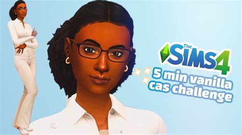 The Sims 4 Cas 5 Minute Vanilla Cas Challenge Is Impossible 😱 Youtube