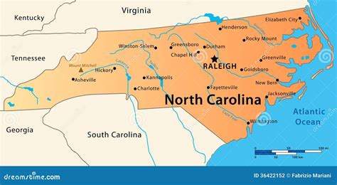 Map North Carolina