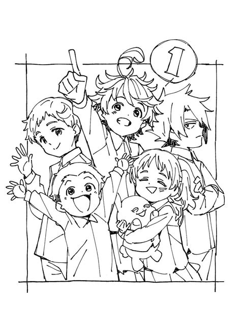 62 Anime Coloring Pages The Promised Neverland Best Coloring Pages Printable