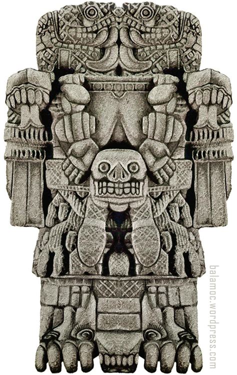 Coatlicue Aztec Art Mayan Art Maya Art