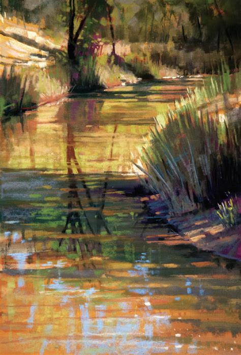 Paint Realistic Water In Pastel With Layers Of Transparency