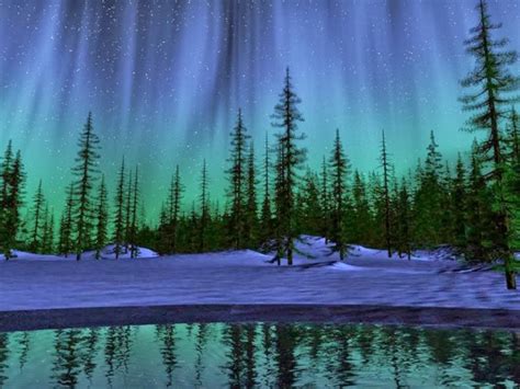 Free Download Northern Lights Sky Night Winter Star Wallpaper