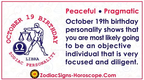 Check predictions for all zodiac signs. October 19 Zodiac - Accurate Birthday Personality ...