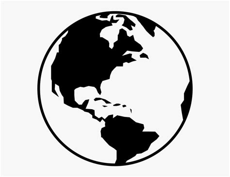 Globe Rubber Stamp North And South America Globe Clipart Hd Png