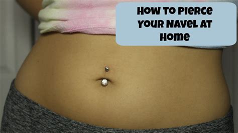 How I Pierced My Belly Button Navel At Home Alyssa Nicole Youtube