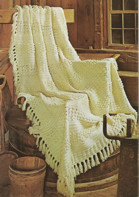 Instant Download Pdf Beautiful Vintage Afghan Blanket