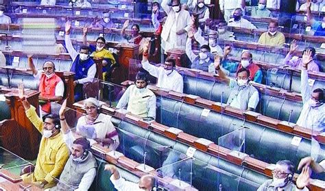 Lok Sabha Passes Two Bills Amid Din The Hitavada