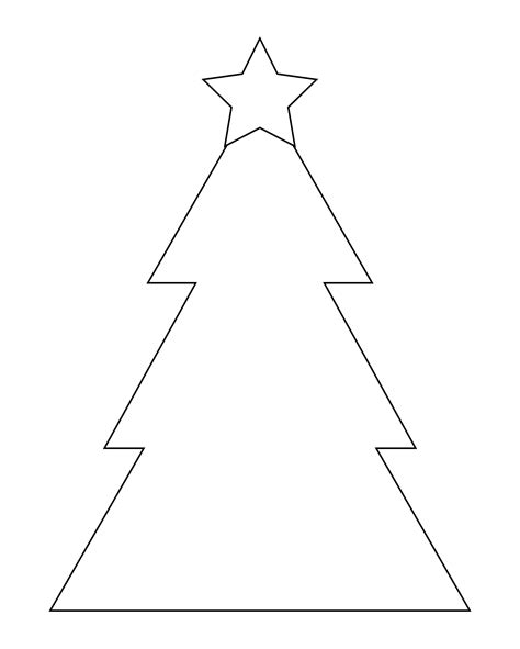 5 Best Images Of Printable Blank Christmas Tree Christmas Tree