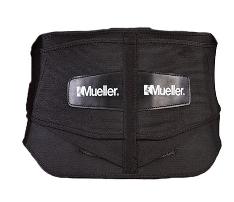 Mueller Lumbar Back Brace Wremovable Pad Black Regular Or Plus Sizes
