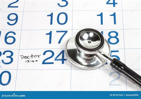 Calender For Doctor Appointment Stock Photo Image Of Agenda Memo