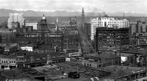 10 Historic Black And White Photographs Of Downtown Denver Colorado