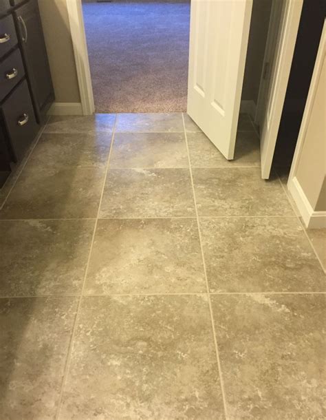 Sandalo 18x18 Castillian Gray Sw92 Stacked Floor Tile Bath Tiles