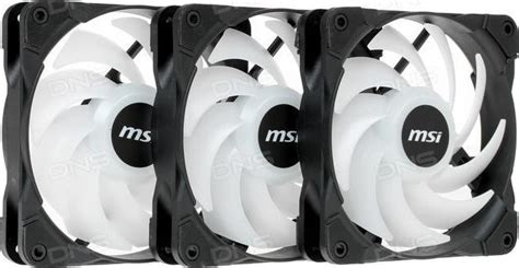 Msi Rainbow Fan Pack 3x 120mm Rgb Fans With Rgb Controller 306