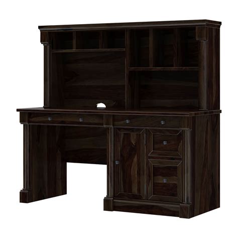 Our solid wood office desks are desks that are built with only hardwood and wood veneers, meaning these pieces are incredibly sturdy and will last! Perrinton Rustic Solid Wood Home Office Computer Desk With ...